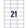 Etikety univerzálne 70x42,3mm Avery A4 25+5 hárkov