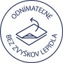 Etikety Avery odnímateľné 63,5x33,9 mm, modré