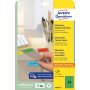 Etikety Avery odnímateľné 63,5x33,9 mm, zelené