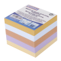 Bloček kocka nelepená 83x83x75mm pastelové farby