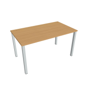 Pracovný stôl Uni, 140x75,5x80 cm, buk/sivá