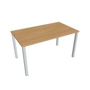 Pracovný stôl Uni, 140x75,5x80 cm, dub/sivá