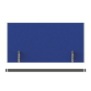 Paraván na hranu stola Akustik, 180 cm, modrý