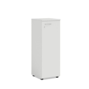 Policová skriňa BASIC, pravé dvere so zámkom, 40x40x111,7cm, biela