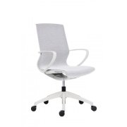 Kancelárska stolička Dinamika, biela/svetlosivá