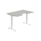 Pracovný stôl Motion Ergo, ZO, 2S, 140x70,5-120,5x90 cm, sivá/biela