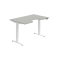 Pracovný stôl Motion Ergo, PO, 2S, 140x70,5-120,5x90 cm, sivá/biela