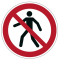 Zákazová značka na podlahu Zákaz vstupu pre chodcov