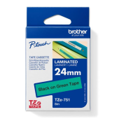 Samolepiaca páska Brother TZe-751 24 mm zelená/čierna