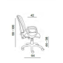 Zdravotnícka stolička Torino, kĺb,štandard kol., podrúčky, zdravot. ekokoža čierna 010
