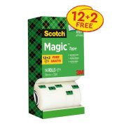 Lepiaca páska Scotch Magic 19mmx33m v krabičke 12+2 zdarma