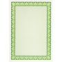 Certifikačný papier APLI A4 zelený 115g 25 hárkov