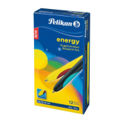 Guľôčkové pero Pelikan Energy 12ks mix farieb